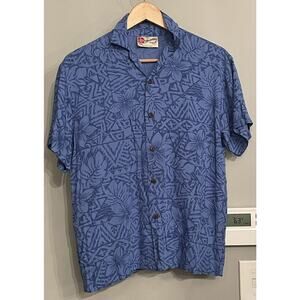 The Hawaiian Original Shirt Button up‎ short sleeved Hawaiian Floral Large EUC